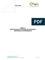 ANEXO 4 Certificados de Calidad de Patrones y Materiales de Referencia PDF