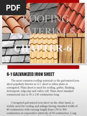 ROOFING MATERIALS PRESENTATION