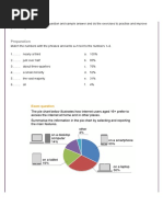 Writing Skills Practice: Writing About A Pie Chart - Exercises