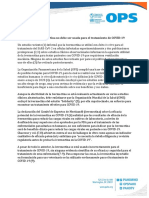 CP Salud OPS Declaración sobre ivermectina para COVID-19, 19jun20 (1)