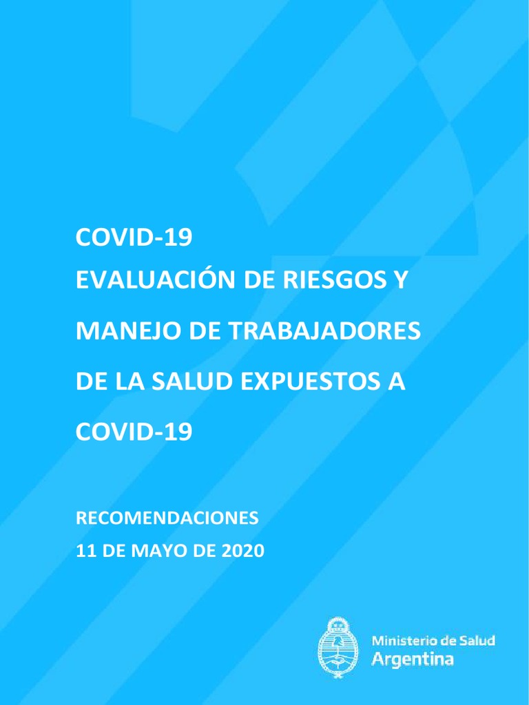 Manejo de Riesgos COVID-19 en Salud | PDF | Medicina CLINICA | Ciencias ...