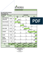 Cronograma físico-financeiro para reforma de praça