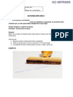 ARTES I MEDIOS GUÍA 4  GRABADO Y CUADERNO DE ARTISTA. CONSTRUCCIÓN DE TIMBRE. NO IMPRIMIR