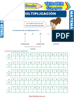 La Multiplicación para Tercer Grado de Primaria