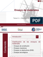 Tema 2.1.- Clasificación de los materiales PDF (PPT de clase presencial)