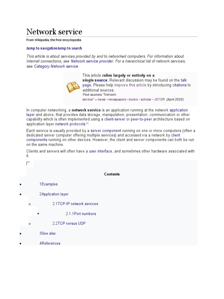 Understanding Network Services Explained | PDF | Technology & Engineering