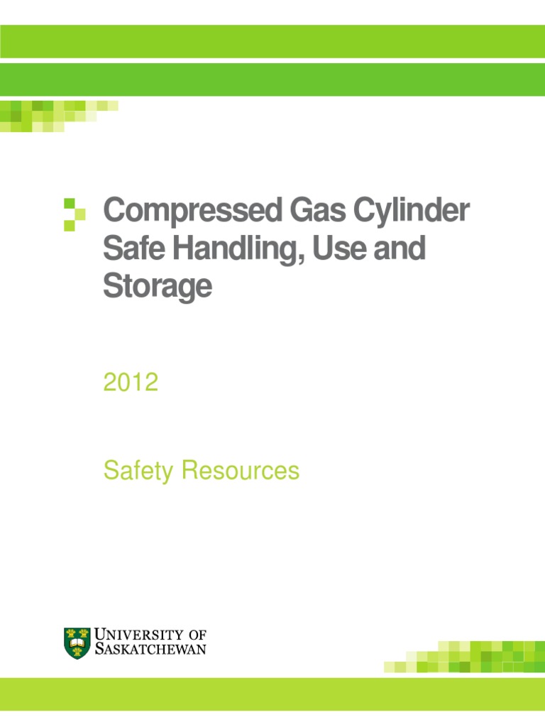 Compressed Gas Cylinder Safety Guide | PDF | Valve | Odor