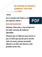 8-Octavo Día Novena en Honor A San José Dormido