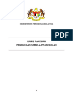 Garis Panduan Pembukaan Semula Prasekolah