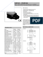 PCIR101 - PCIR102: Signal Conditioner With Voltage (101), Current 4... 20ma (102) Output For Displacement Transducers