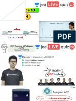 (Q4) - (JLD 2.0) - Kinematics 1D - 12th June