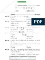 Engineering Mathematics MCQs from Previous GATE Papers