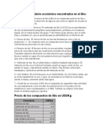 Elementos de Interés Económico Encontrados en El Litio