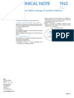 Preparation Before Storage of Aviation Batteries