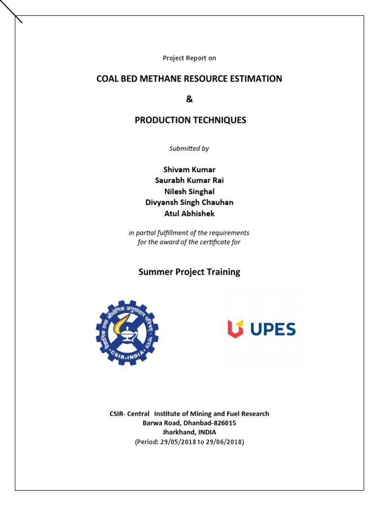 Coal Bed Methane Estimation Techniques | PDF | Coalbed Methane | Coal