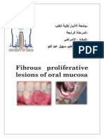 Fibrous Proliferative Lesions of Oral Mucosa