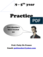 2019 Fifth Year Practice Booklet and Mock PDF