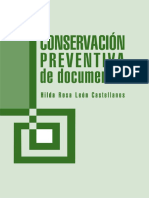 Hilda León. Coservación Preventiva