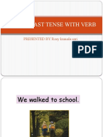 Simple Past Tense With Verb