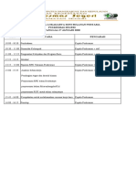 Jadual Acara Lokakarya Mini Bulanan Pertama