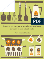 Recettes de Compotes, Confitures Et Gelées (La Cuisine D'auguste Escoffier T. 1)