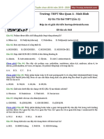 (2020) Thi thử THPT Nho Quan A - Ninh Bình (Lần 1) PDF