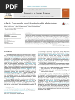 A Barrier Framework For Open E-Learning in Public Administrations