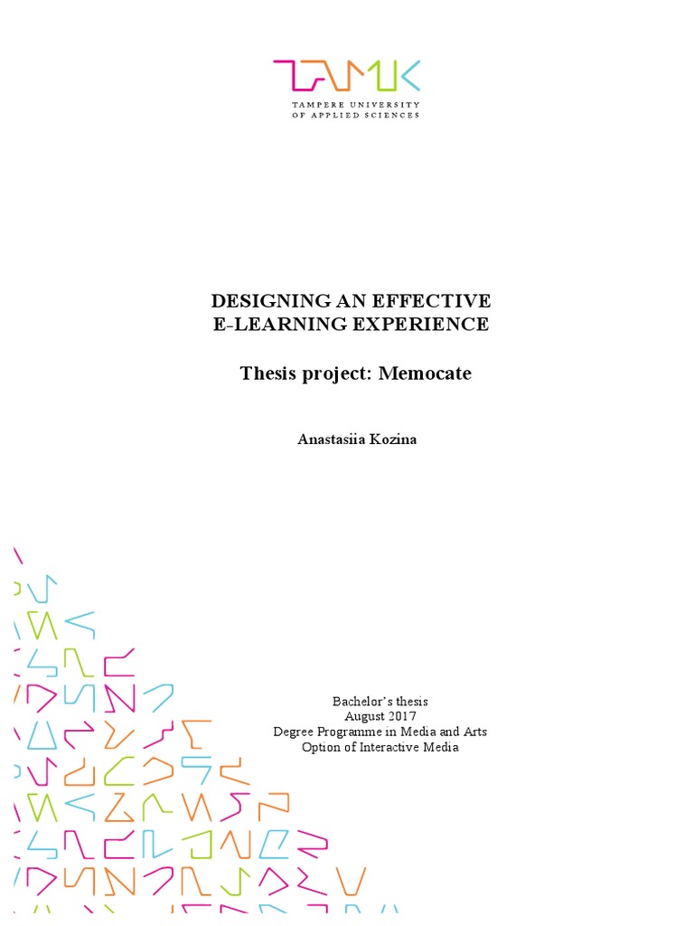 Designing An Effective E-Learning Experience | PDF | Motivation ...
