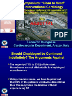 Rebuttal: Leonardo Bolognese Cardiovascular Department, Arezzo, Italy