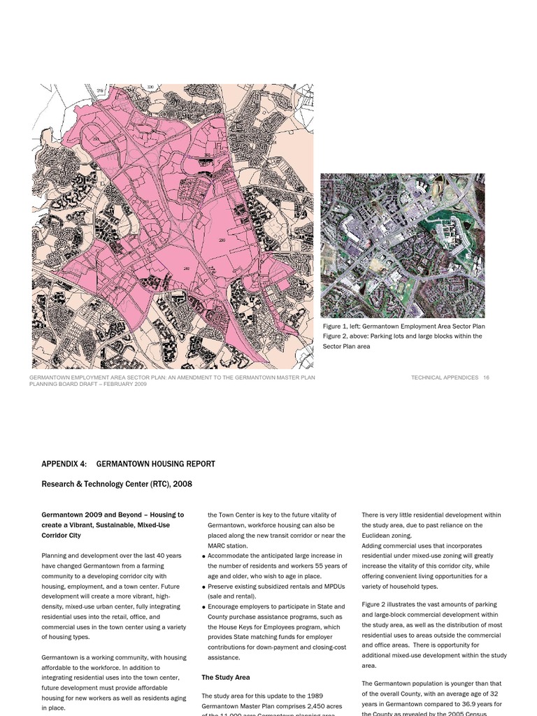Germantown Employment Area Sector Plan An Amendment To The Germantown