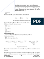 Lect 4 Overall transfer function of a closed-loop control system