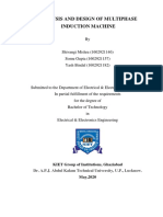 ANALYSIS AND DESIGN OF MULTIPHASE INDUCTION MACHINE