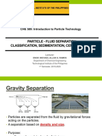 Particle - Fluid Separation: Classification, Sedimentation, Centrifugation