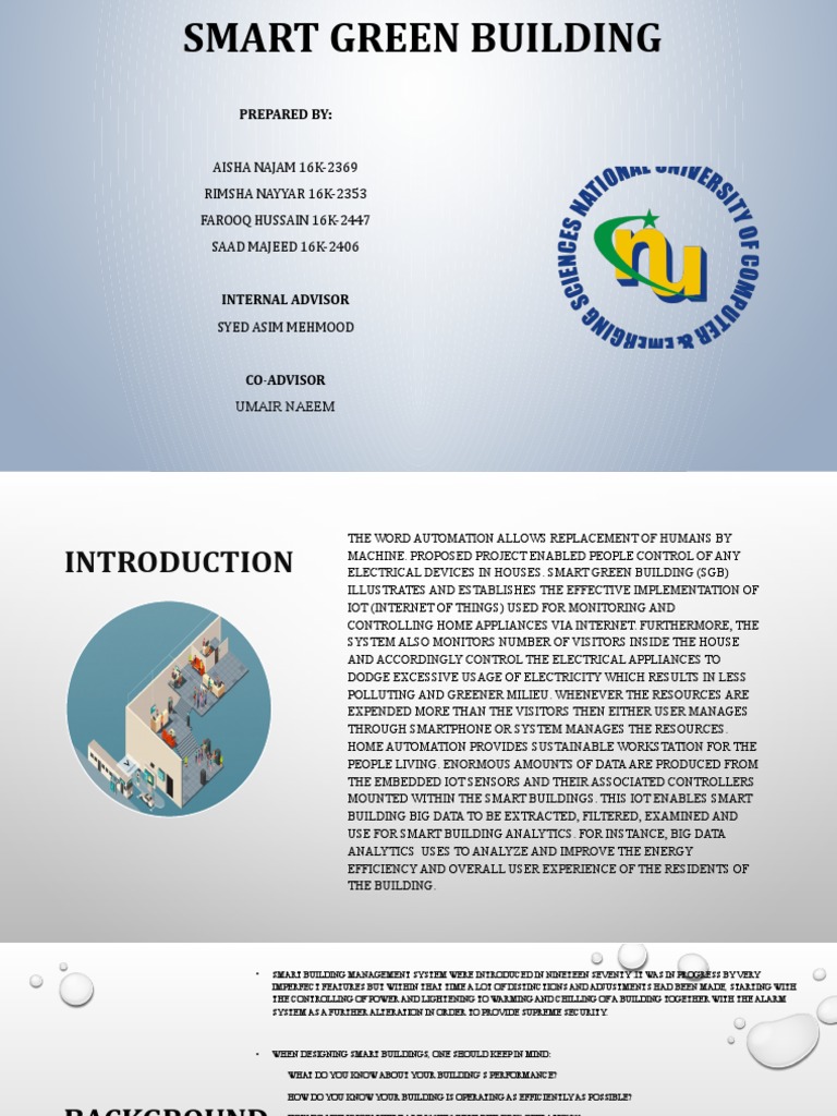 Smart Green Building Prepared By Pdf Building Automation