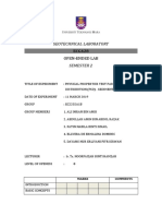 Geotechnical Laboratory: Open-Ended Lab