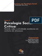 Psicologia Social Crítica: análises críticas sobre histórias interditadas e práticas resistentes