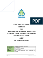 ASSIST EMPLOYER PORTAL USER GUIDe FOR INFRASTRUCTURE EQUIPMENT APPLICATION SOFTWARE SYSTEM SOFTWARE AND SERVICES (ver28Feb2018).pdf