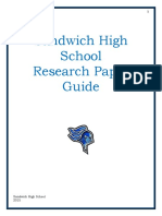 Sandwich High School Research Paper Guide