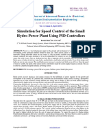 Simulation For Speed Control of The Smallhydro Power Plant Using Pid Controllers PDF