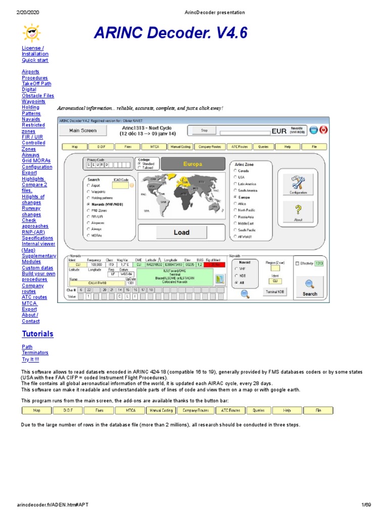 ARINC 424 Decoder Overview | PDF | Runway | Aerospace Engineering