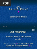Java Tutotrial For (NLP-AI)