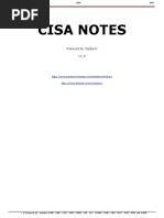 CISA Notes