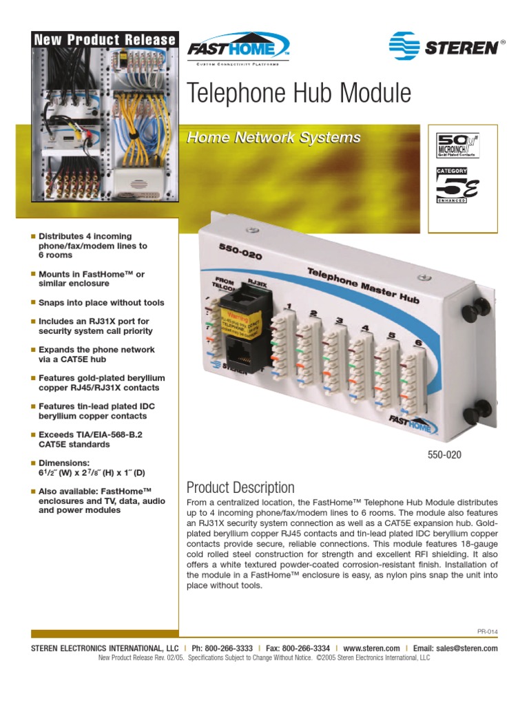 550020 Telephone Hub PDF Digital Technology Electronic Engineering