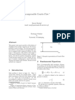 Incompressible Couette Flow Numerical Solution