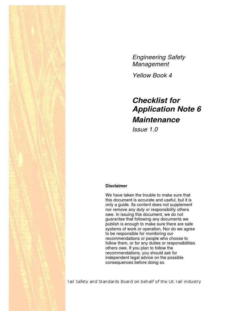 Engineering Safety Management Checklist | PDF | Safety | Competence ...