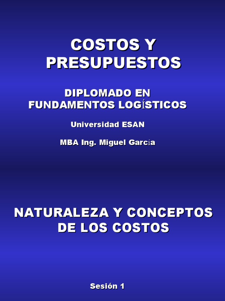 Fundamentos de Costos y Presupuestos | PDF | Contabilidad de costos ...