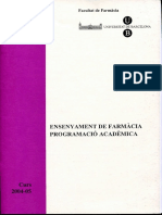 Ensenyament de Farmàcia PDF