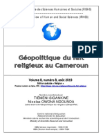Géopolitique Du Fait Religieux Au Cameroun: Explorer Le Champ Des Possibles