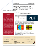 Analyse Numerique Des Equations Aux Derivees Partielles Bases