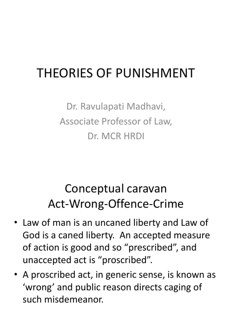 THEORIES OF PUNISHMENT INCAPACITATION visual data 2